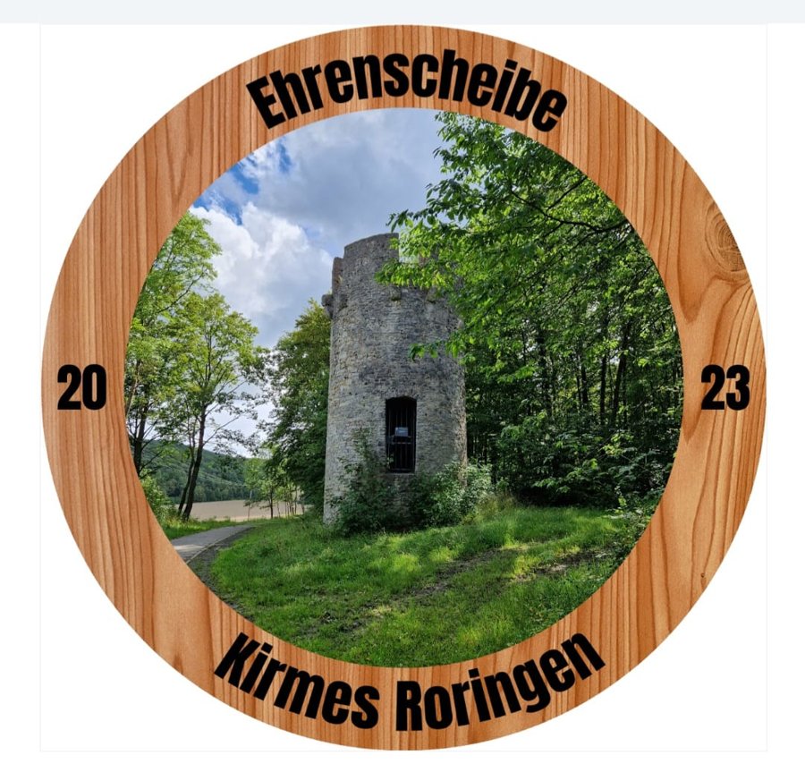 Ehrenscheibe Kirmes Roringen 2023